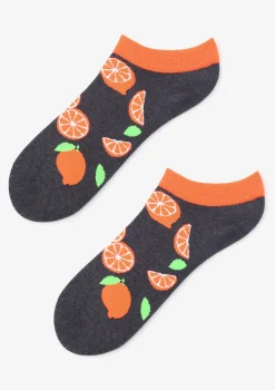 Bawełniane stopki damskie w pomarańcze Footies Oranges Marilyn
