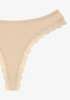 Bawełniane stringi damskie z koronką Infinity Poupee Marilyn