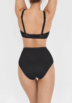 Biustonosz damski bezfiszbinowy czarny Comfort Bra Poupee Marilyn