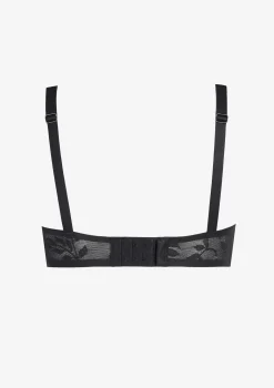 Biustonosz damski bezfiszbinowy czarny Comfort Bra Poupee Marilyn