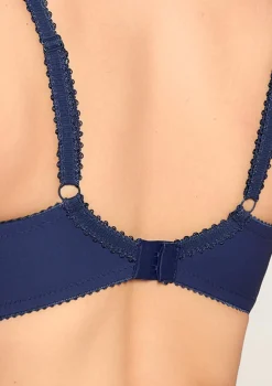 Biustonosz na duży biust z mieniącym się haftem Sapphire Poupee Marilyn