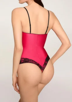 Body damskie w gorsetowym stylu z kontrastową koronką Caro Poupee Marilyn