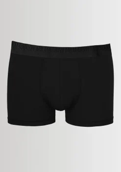 Bokserki męskie klasyczne z logowaną gumą czarne - Boxers Pro