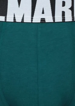 Bokserki męskie klasyczne z logowaną gumą jeans Letters Boxer Marilyn
