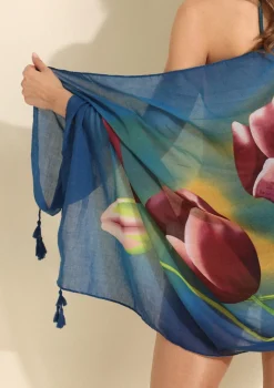 Chusta plażowa z lekkiej tkaniny - Plume