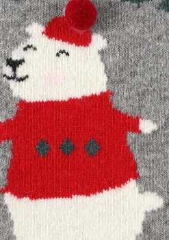 Ciepłe skarpetki damskie z misiami polarnymi Angora No Terry X39 Marilyn