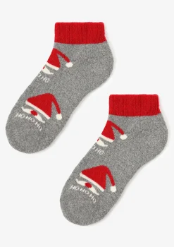 Ciepłe świąteczne skarpetki damskie Angora Footies Terry X48 Marilyn