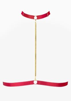Decostraps ze złotym łańcuszkiem Red Mia Poupee Marilyn