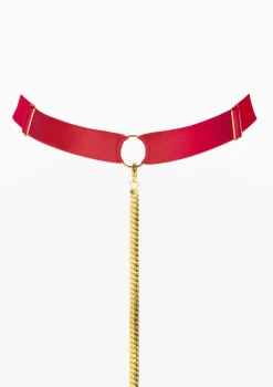 Decostraps ze złotym łańcuszkiem Red Mia Poupee Marilyn