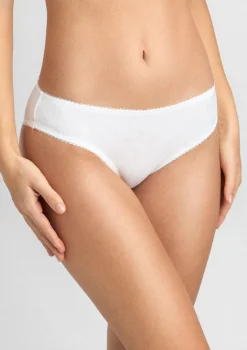Figi damskie klasyczne z delikatnym wzorem off white Noe 02 Poupee Marilyn