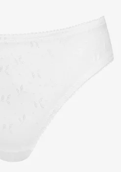 Figi damskie klasyczne z delikatnym wzorem off white Noe 02 Poupee Marilyn