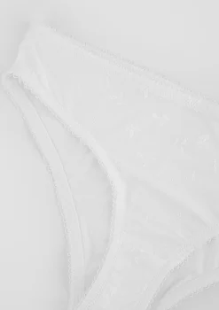 Figi damskie klasyczne z delikatnym wzorem off white Noe 02 Poupee Marilyn