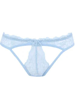 Figi damskie koronkowe z perłami Blue Pearls Poupee Marilyn