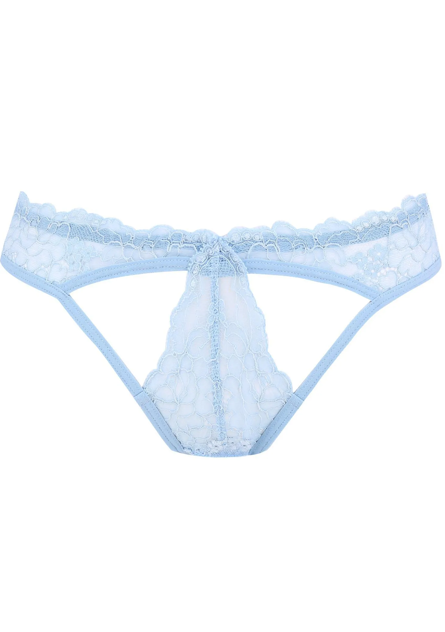 Figi damskie koronkowe z perłami Blue Pearls Poupee Marilyn