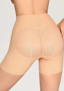 Figi damskie modelujące z wydłużoną nogawką beżowe Margott Poupee Marilyn