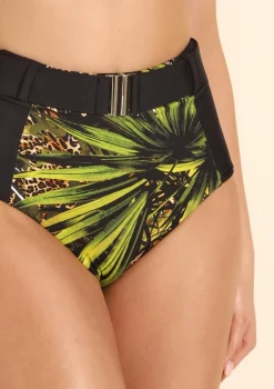 Figi kąpielowe z wysokim stanem - Tropical