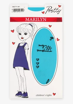 Kryjące rajstopy dziecięce z grafiką Pretty X61 Marilyn