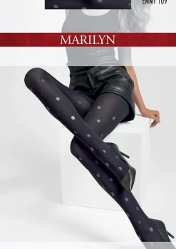 Kryjące rajstopy w kropki Emmy dots T09 Marilyn