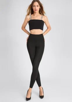 Legginsy damskie elastyczne z szerokim pasem 853 Active Marilyn