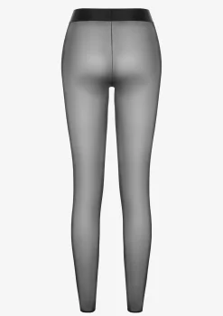 Legginsy damskie z tiulowego materiału zakończone gumeczką i elastycznym pasem Nikita