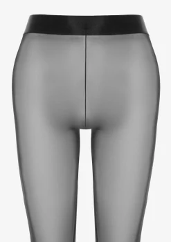 Legginsy damskie z tiulowego materiału zakończone gumeczką i elastycznym pasem Nikita