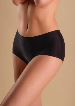 Majtki bezszwowe czarne OneSize ultraelastyczne i nieodznaczające się - Great