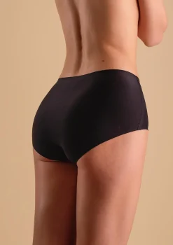 Majtki bezszwowe czarne OneSize ultraelastyczne i nieodznaczające się - Great