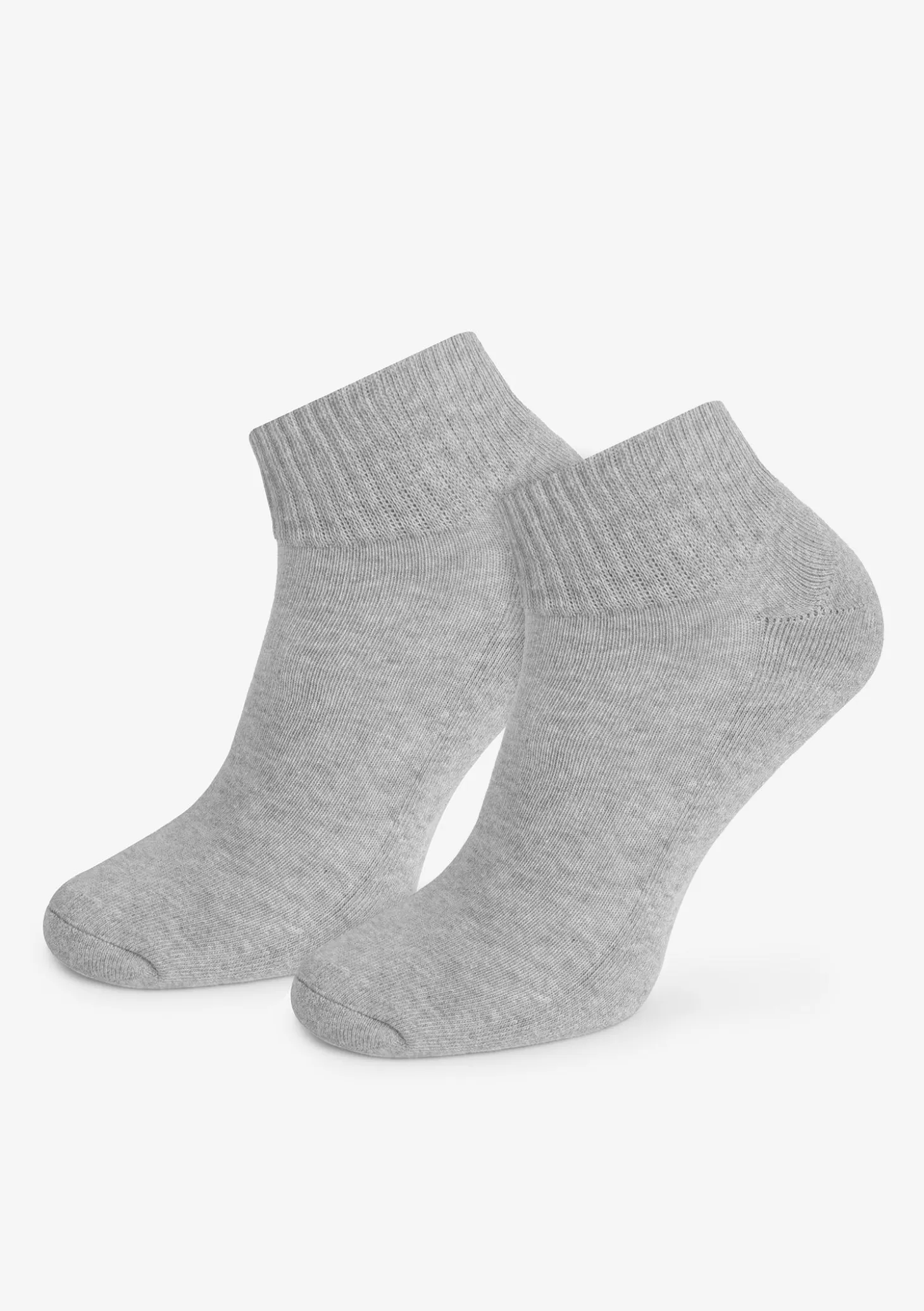 Męskie jasnoszare bawełniane skarpetki bezuciskowe z płaskim szwem - Stay fresh