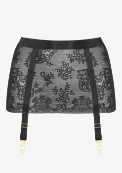 Pas do pończoch z tiulu w eleganckie florystyczne wzory WOW