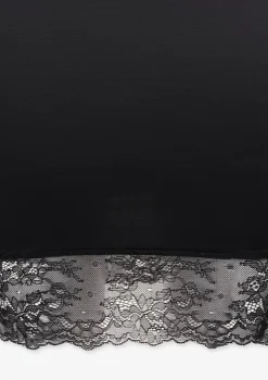 Półhalka damska gładka wykończona koronką Monalisa 06 Poupee Marilyn