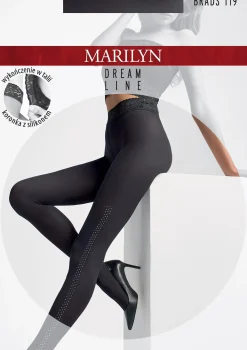 Rajstopy z bocznym pasem z ćwieków Brads T19 Marilyn