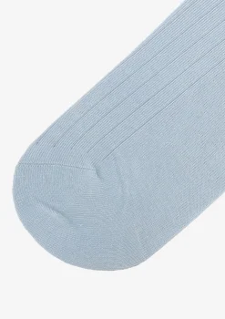 Skarpetki bawełniane damskie jasnoniebieskie z komfortowym ściągaczem Cotton Classic