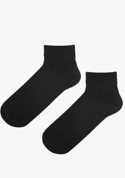Skarpetki bawełniane damskie czarne z komfortowym ściągaczem Cotton Classic