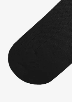 Skarpetki bawełniane damskie czarne z komfortowym ściągaczem Cotton Classic