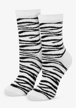 Skarpetki damskie bawełniane w modny wzór zebry Zebra Marilyn