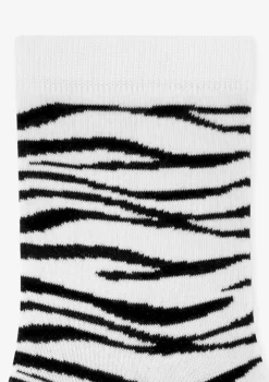 Skarpetki damskie bawełniane w modny wzór zebry Zebra Marilyn