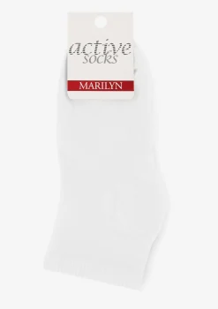 Skarpetki damskie bawełniane białe niski krój Forte 58 b Marilyn