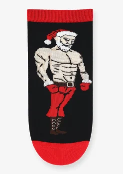 Skarpetki damskie bawełniane zabawną grafiką wysportowanego Mikołaja Sexy Santa Marilyn