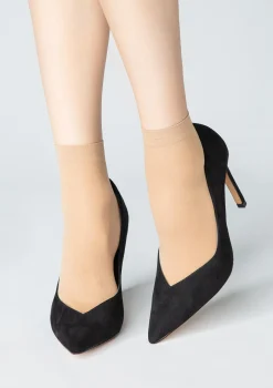 Skarpetki damskie Micro Socks beżowe 40 Den Marilyn