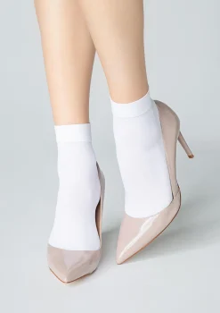Skarpetki damskie Micro Socks białe 40 Den Marilyn