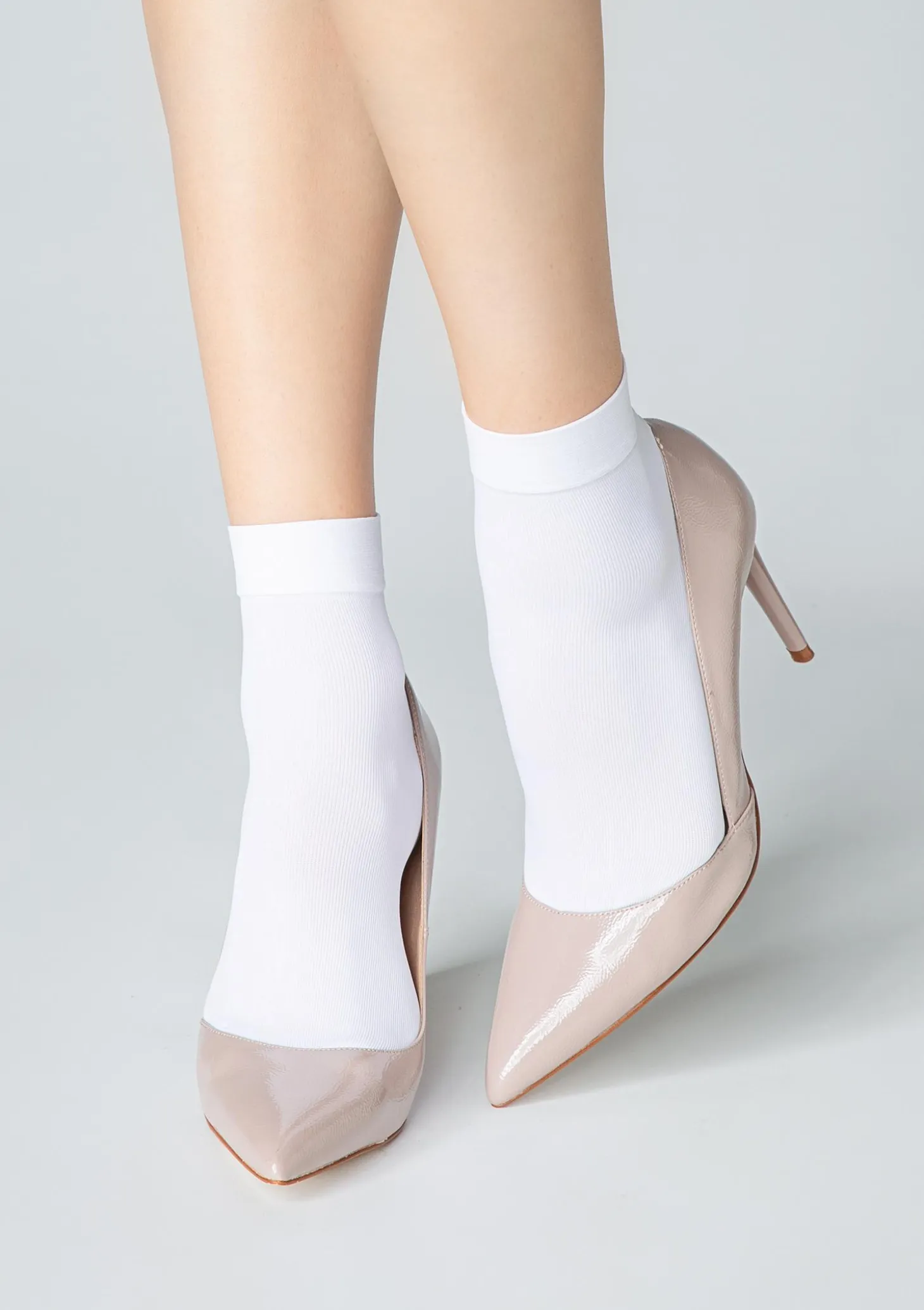 Skarpetki damskie Micro Socks białe 40 Den Marilyn