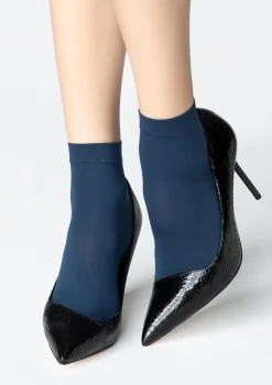 Skarpetki damskie Micro Socks niebieskie 40 Den Marilyn