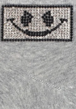 Skarpetki damskie z prostokątną buźką Cotton Square Face Marilyn