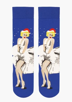 Skarpetki męskie świąteczne w stylu pop-art - Christmass