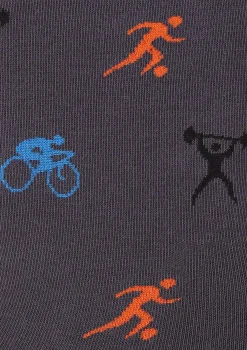Skarpetki męskie z kolorowymi sportowcami Men Sport Marilyn
