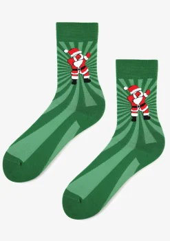 Skarpetki męskie z tańczącym świętym Mikołajem Men Santa Dance Marilyn