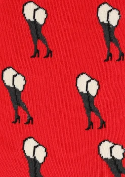 Skarpetki męskie z zabawną grafiką kobiecych nóg Legs Marilyn