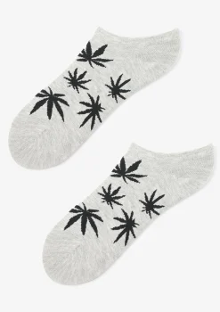 Skarpetki stopki damskie w liście Footies Weed Marilyn
