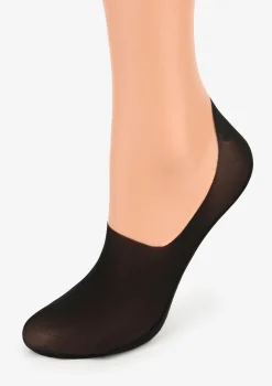 Stopki damskie czarne z przewiewnej siateczki i silikonowym paskiem Comfort Net High Marilyn