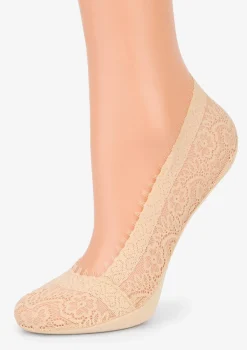 Stopki damskie koronkowe cieliste 2pak - Comfort Lace
